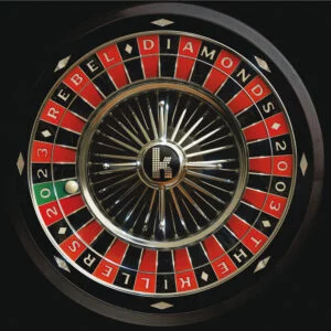 The Killers' Rebel Diamonds roulette wheel artwork