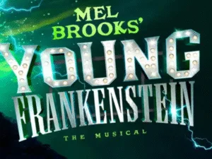 Title art for Mel Brooks' Young Frankenstein the musical